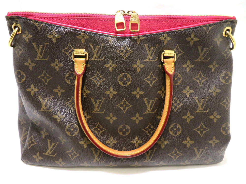 LOUIS VUITTON Bag Pallas Monogram Rose Pink YI
